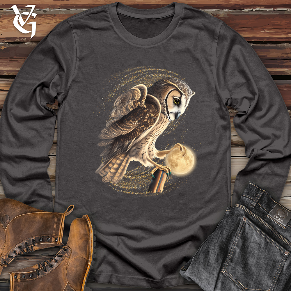 Viking Goods Owl Moon Snatcher Softstyle Long Sleeve Charcoal / L
