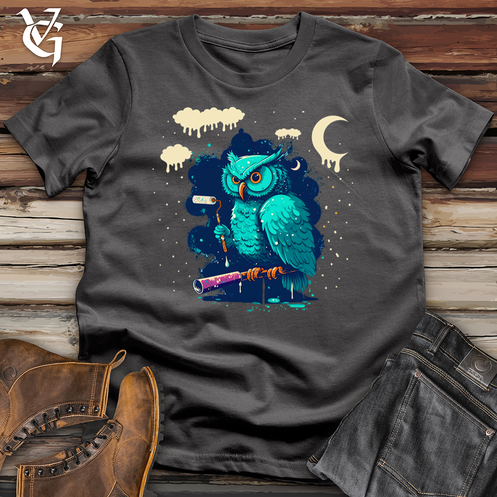 Viking Goods Owl Painter Softstyle Tee Charcoal / L