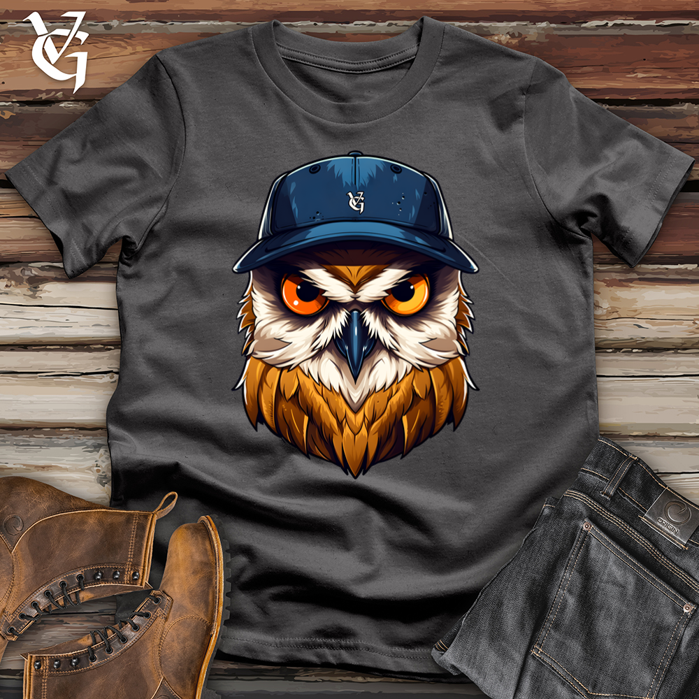 Viking Goods owl wearing a baseball cap Softstyle Tee Charcoal / L