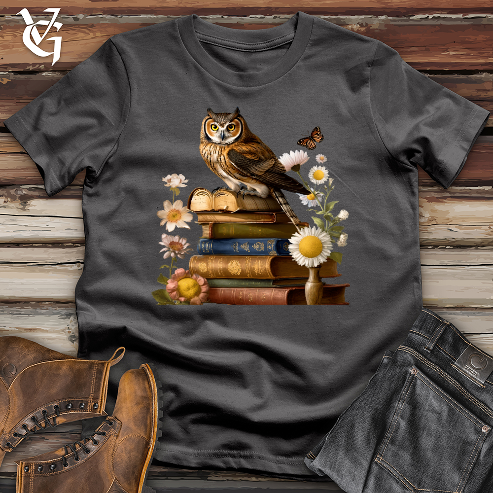 Viking Goods Owl Wisdom Softstyle Tee Charcoal / L