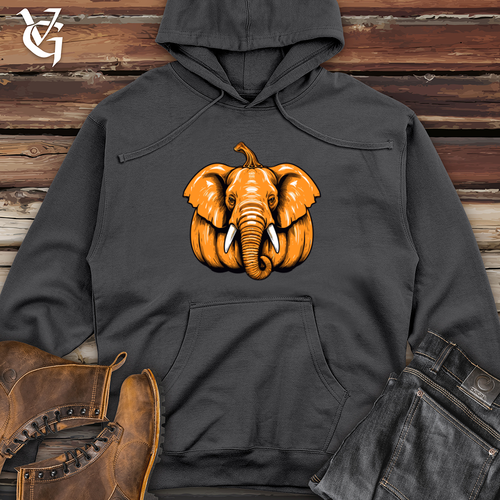 Viking Goods Pachyderm Pumpkin Midweight Hooded Sweatshirt Charcoal / L