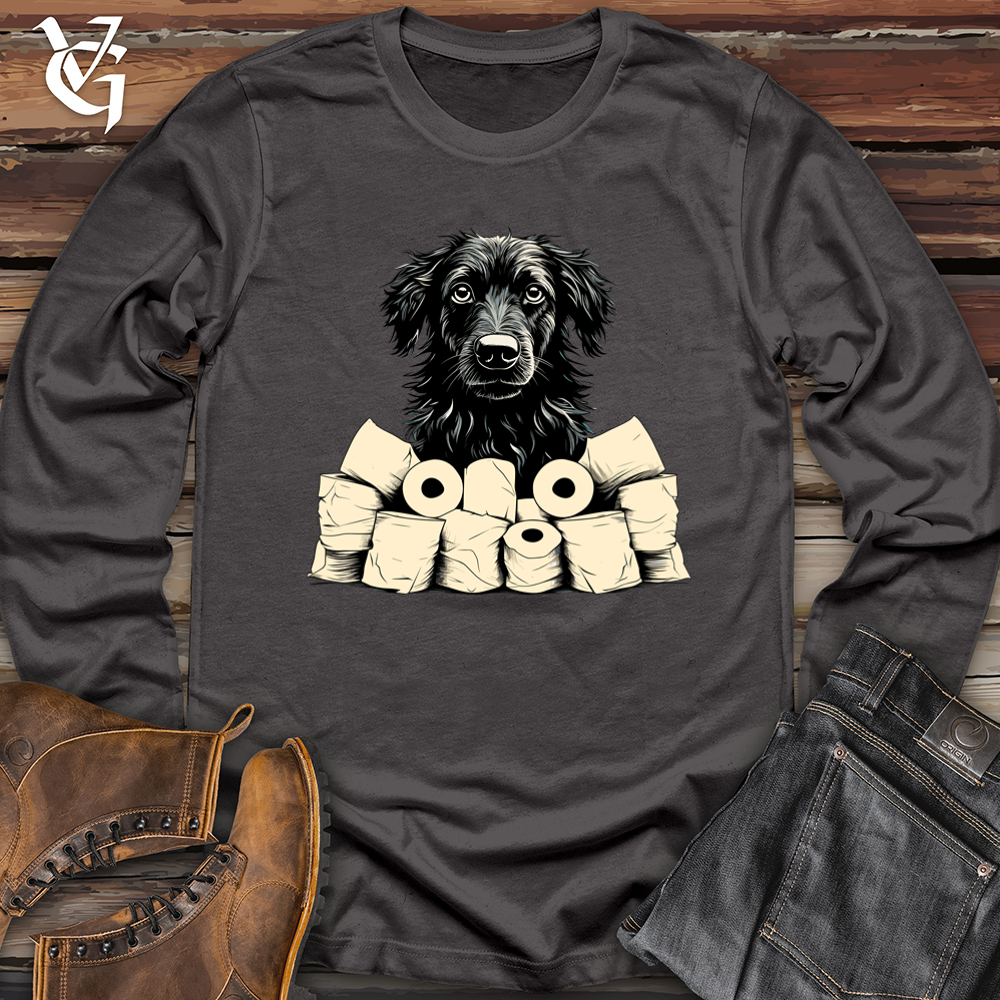 Viking Goods Paper Roll Patrol Black Shepherd Softstyle Long Sleeve Charcoal / L