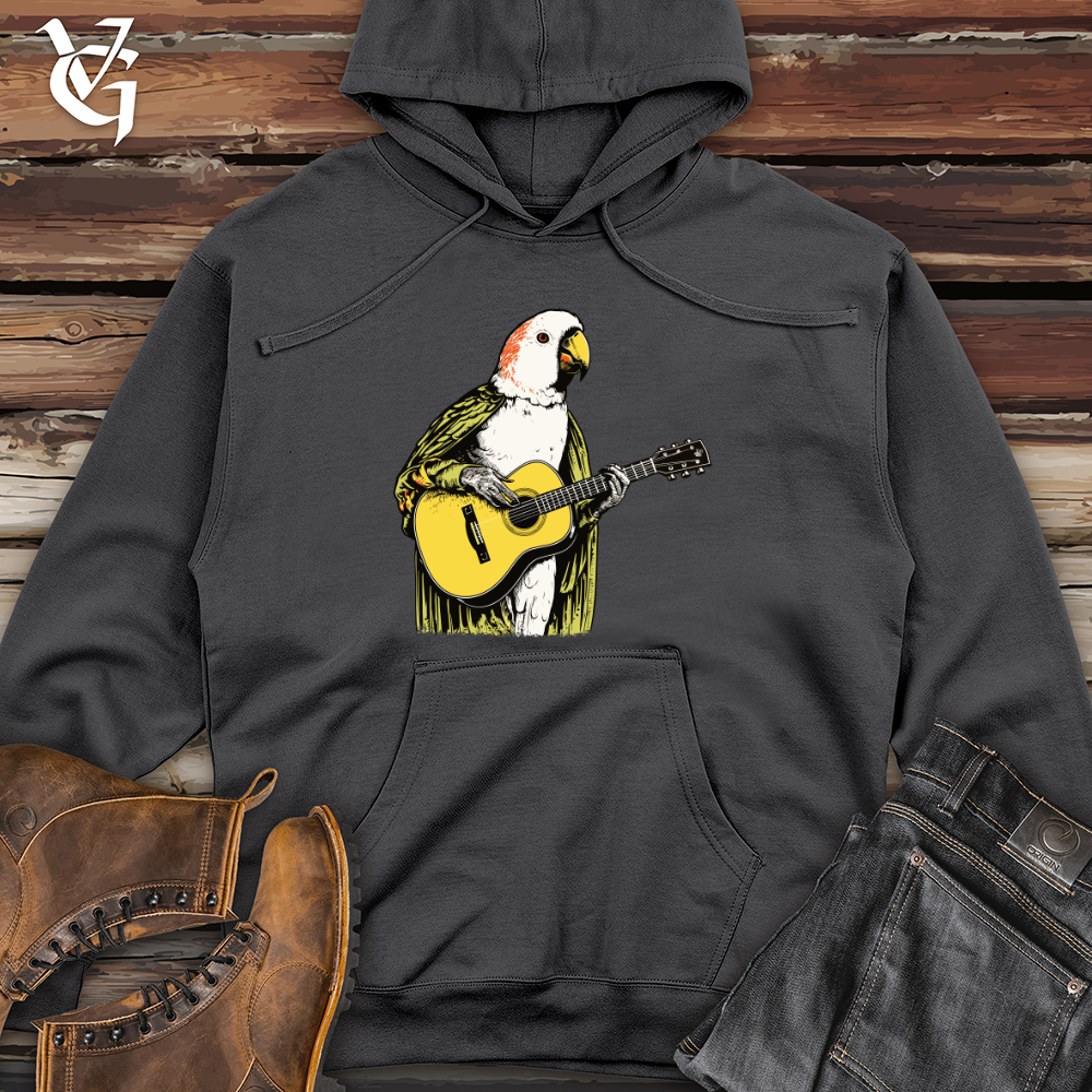 Viking Goods Parrot Acoustic Solo Midweight Hooded Sweatshirt Charcoal / L