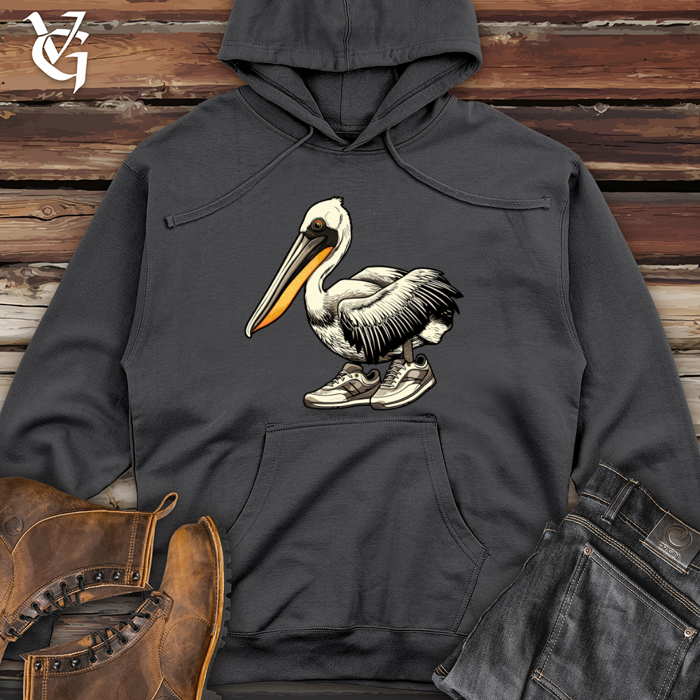 Viking Goods Pelican Pier Stride Sneaker Glide Midweight Hooded Sweatshirt Charcoal / L