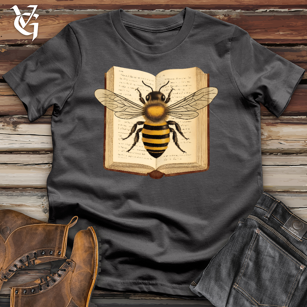 Viking Goods Rather Bee Reading Softstyle Tee Charcoal / L