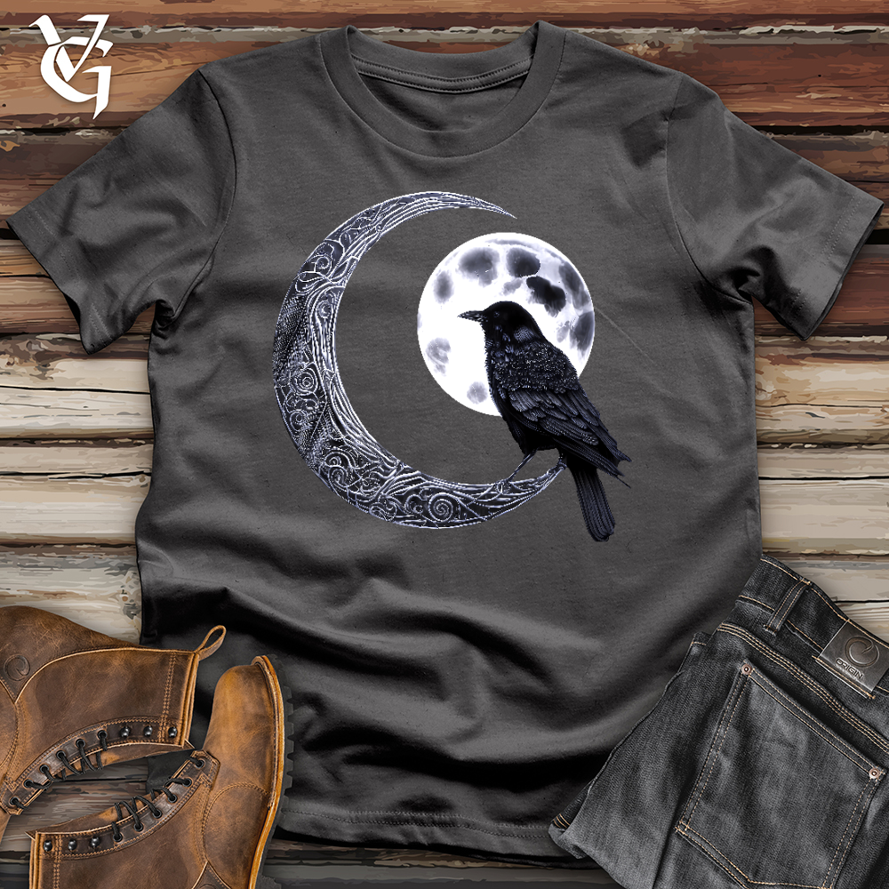 Viking Goods Raven & Moon Negotiations Softstyle Tee Charcoal / L