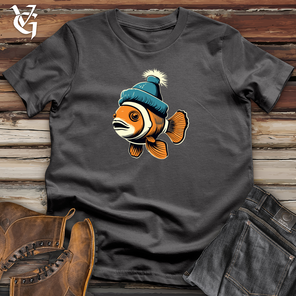 Viking Goods Retro Beanie Clownfish 01 Softstyle Tee Charcoal / L