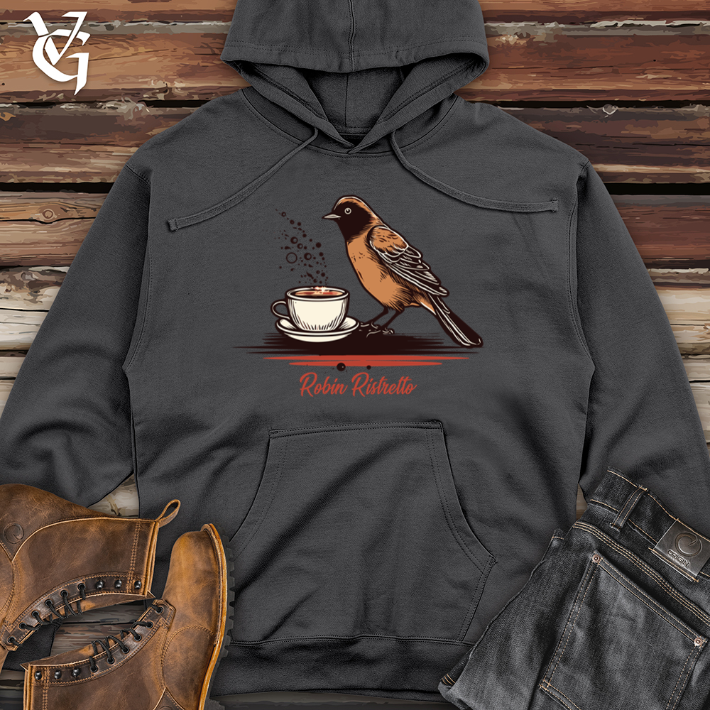 Viking Goods Robin Dawn Chirp Coffee Clutch Midweight Hooded Sweatshirt Charcoal / L
