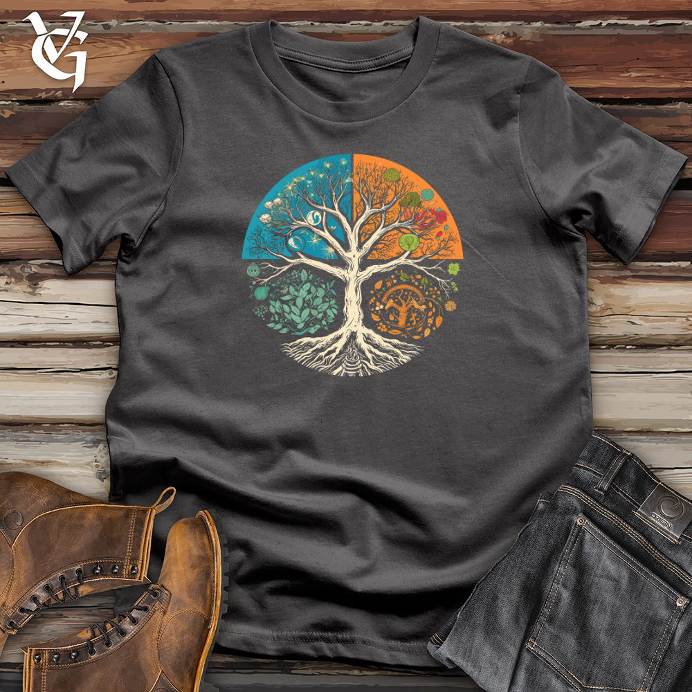 Viking Goods Seasons Tree Cycle Softstyle Tee Charcoal / L