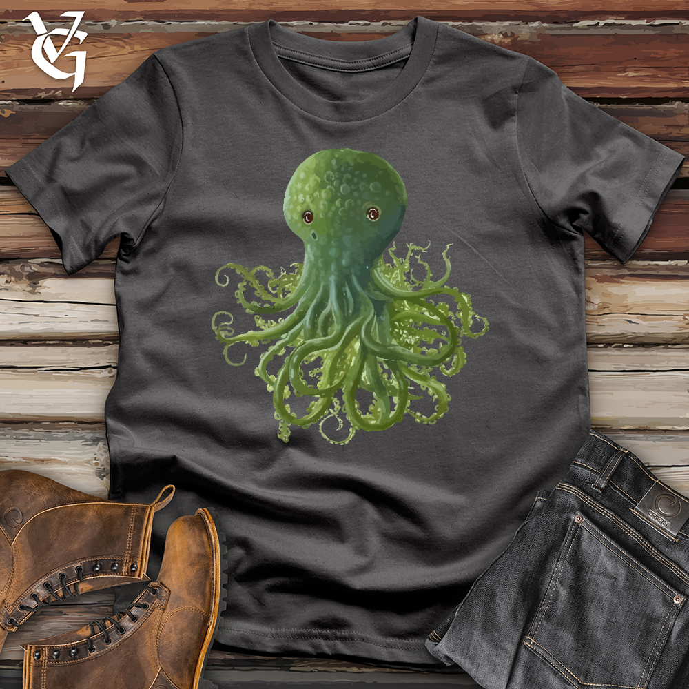 Viking Goods Seaweed Octopus Softstyle Tee Charcoal / L
