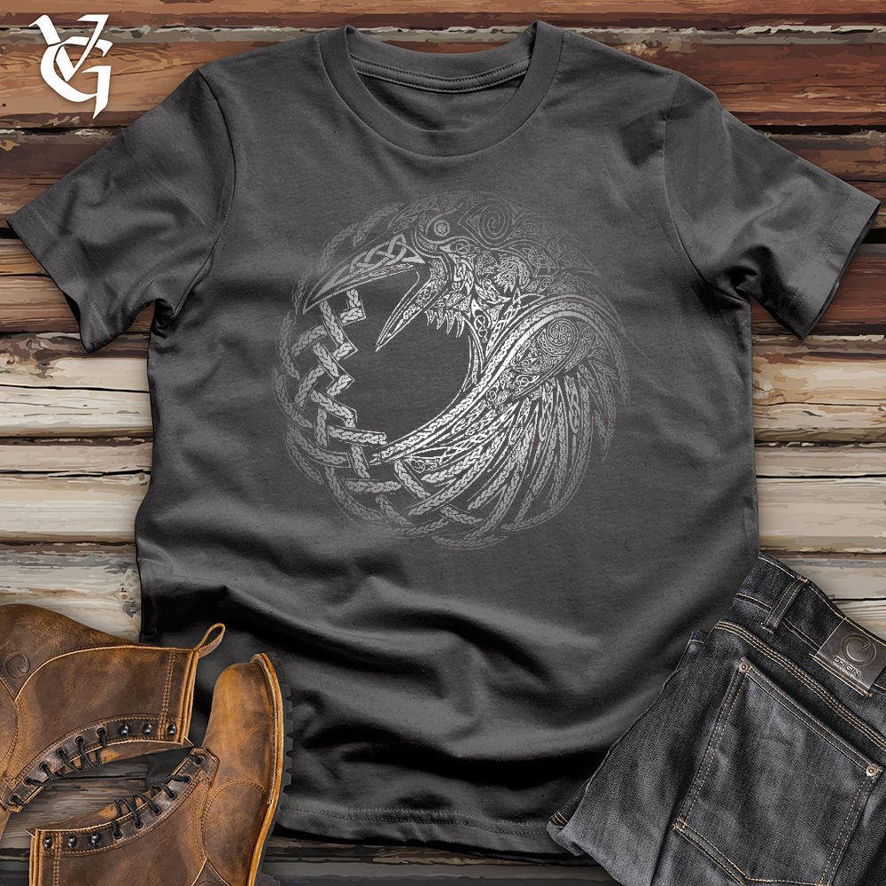 Viking Goods Silver Glass Raven Softstyle Tee Charcoal / L