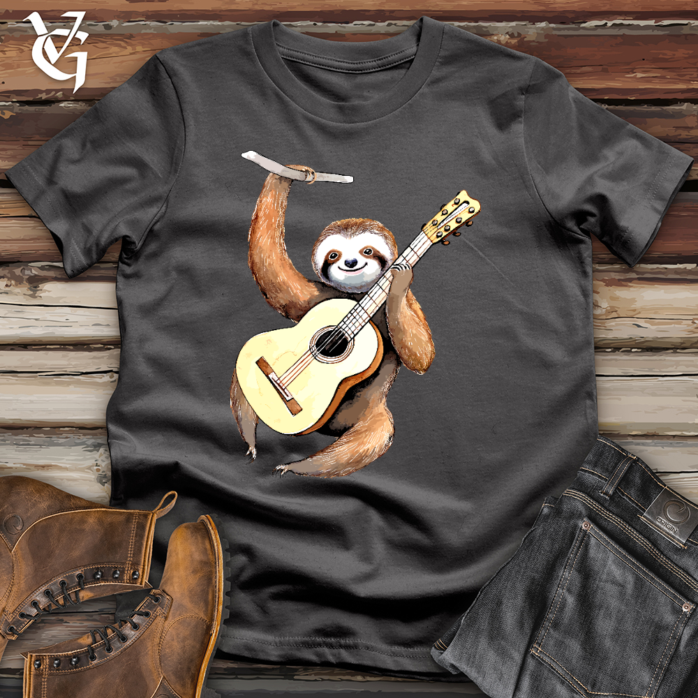 Viking Goods Sloth Guitarist Softstyle Tee Charcoal / L
