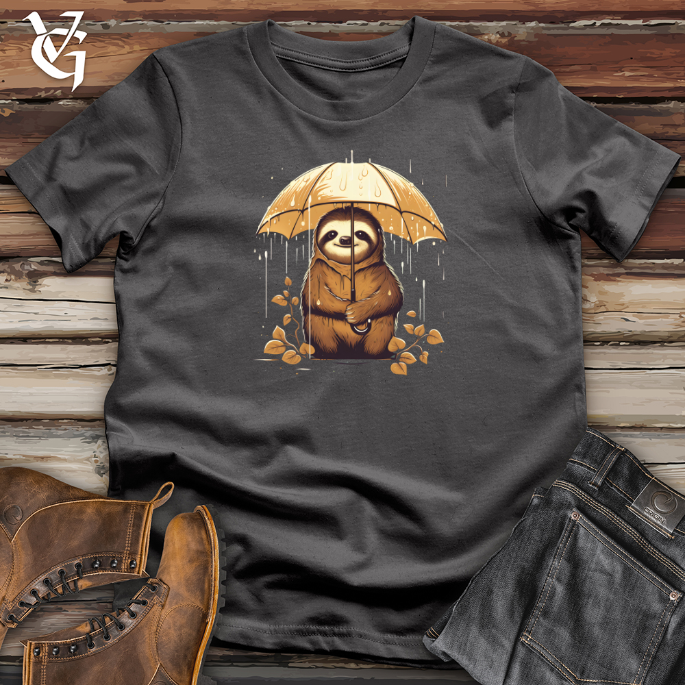 Viking Goods Sloth Rainy Day Umbrella Bravery Softstyle Tee Charcoal / L