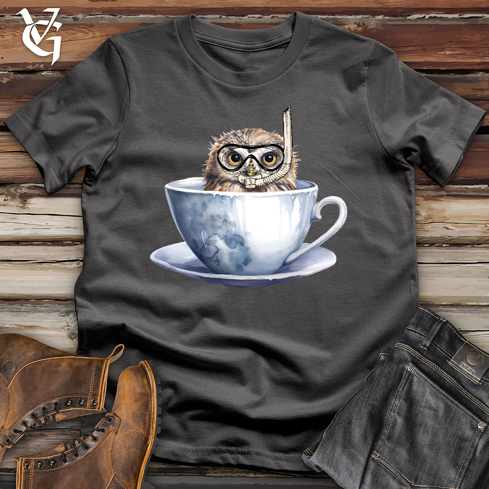 Viking Goods Snorkeling Owl Softstyle Tee Charcoal / L