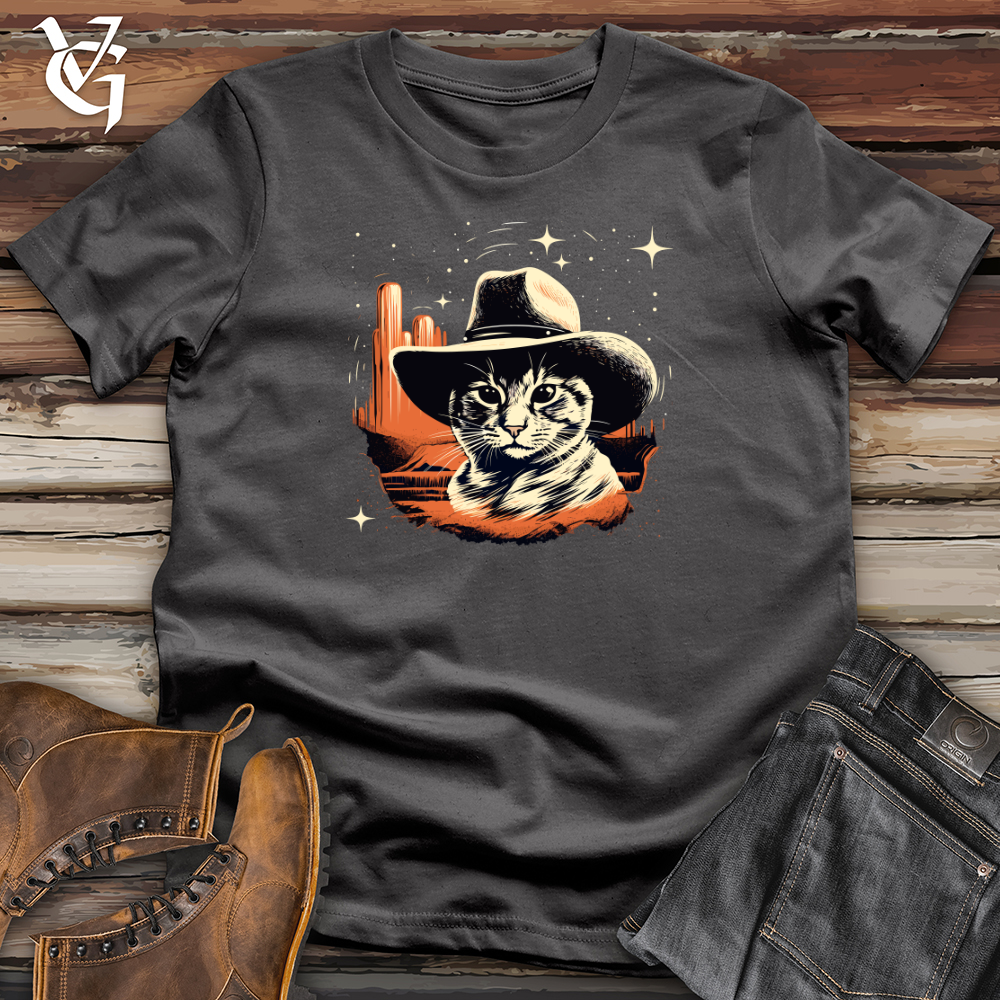 Viking Goods Space Cowboy Cat Adventure Softstyle Tee Charcoal / L