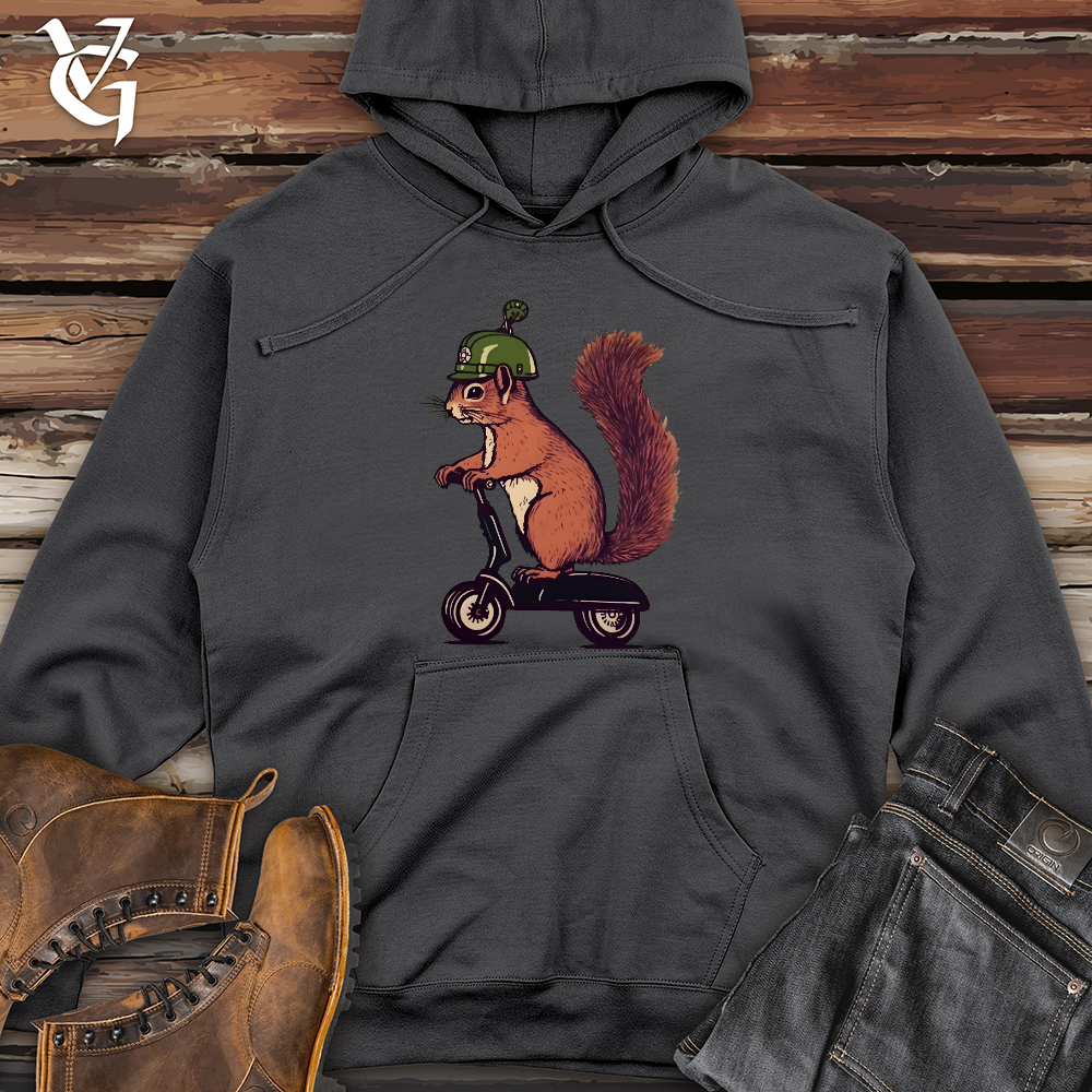 Viking Goods Squirrel Scoot Midweight Hooded Sweatshirt Charcoal / L