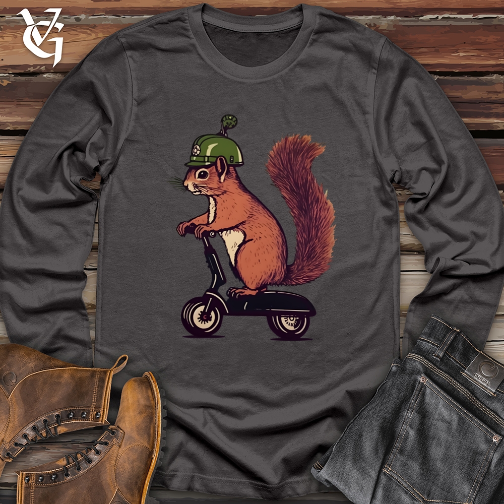 Viking Goods Squirrel Scoot Softstyle Long Sleeve Charcoal / L