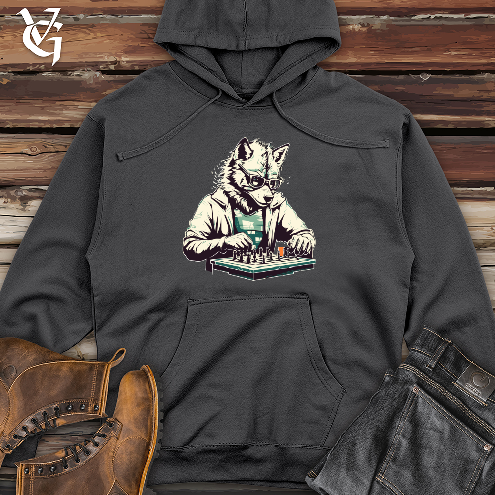 Viking Goods Strategic Lupine Gambit Midweight Hooded Sweatshirt Charcoal / L