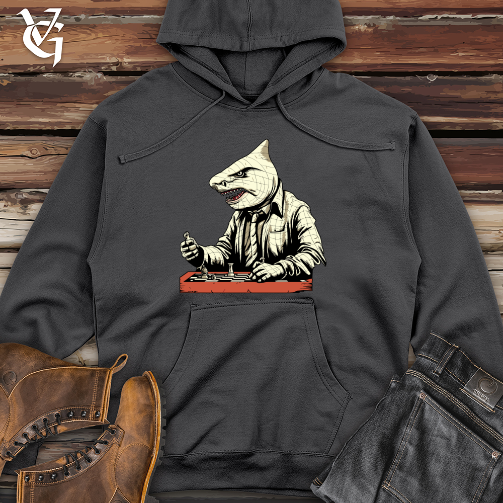 Viking Goods Strategic Shark Moves Midweight Hooded Sweatshirt Charcoal / L