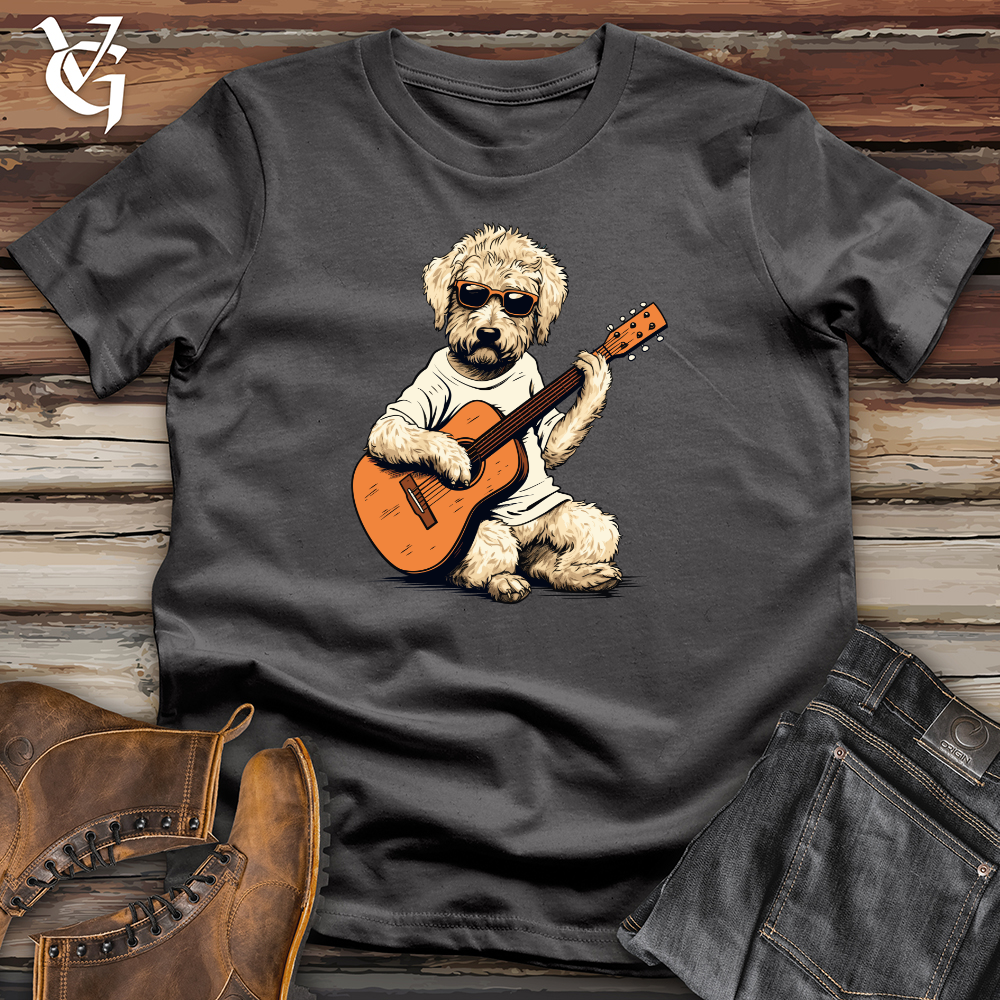 Viking Goods Strumming Doodle Dog Melody Softstyle Tee Charcoal / L