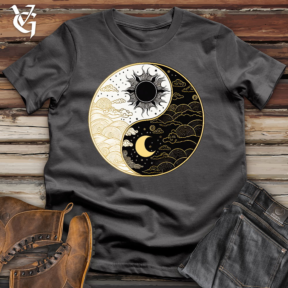 Viking Goods Sun and Moon Yin Yang Softstyle Tee Charcoal / L