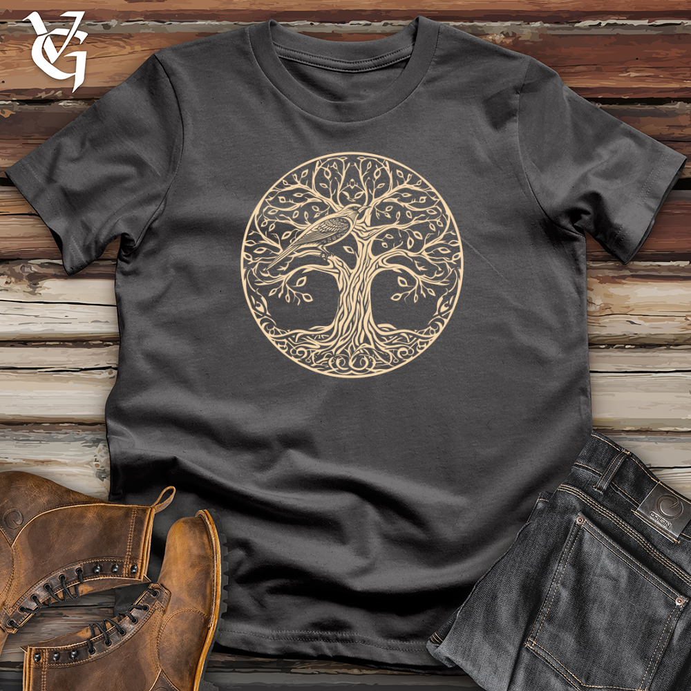 Viking Goods Tree of Life Songbird Softstyle Tee Charcoal / L
