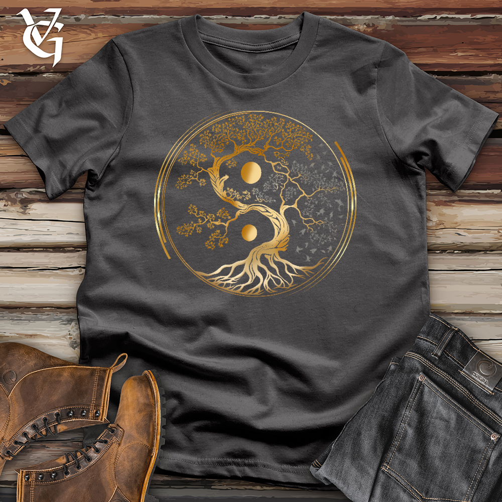 Viking Goods Tree of Life Yin Yang Softstyle Tee Charcoal / L