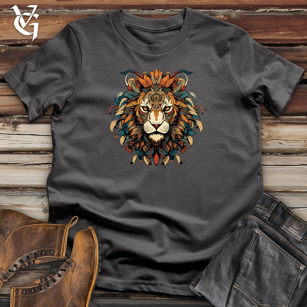 Viking Goods Tribal Lion Majesty Softstyle Tee Charcoal / L