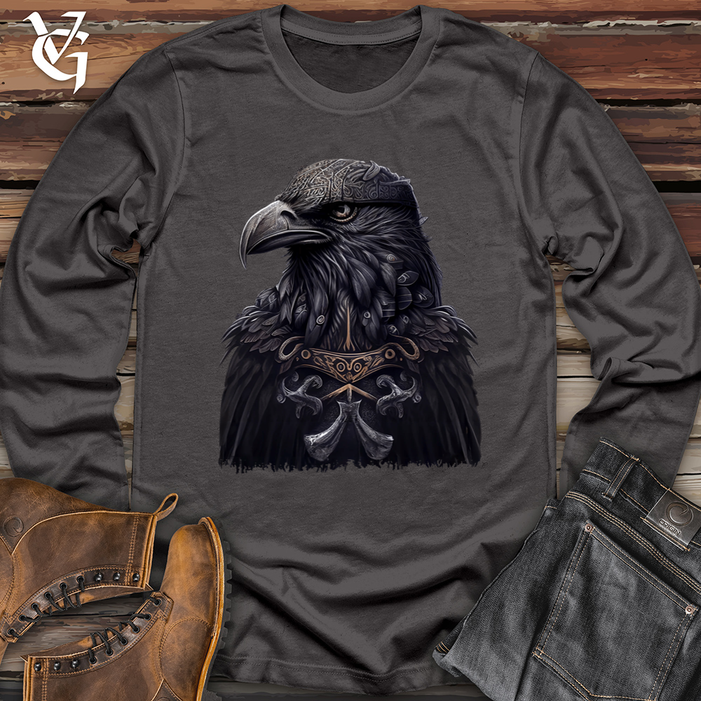 Viking Goods Viking Odin's Raven Softstyle Long Sleeve Charcoal / L
