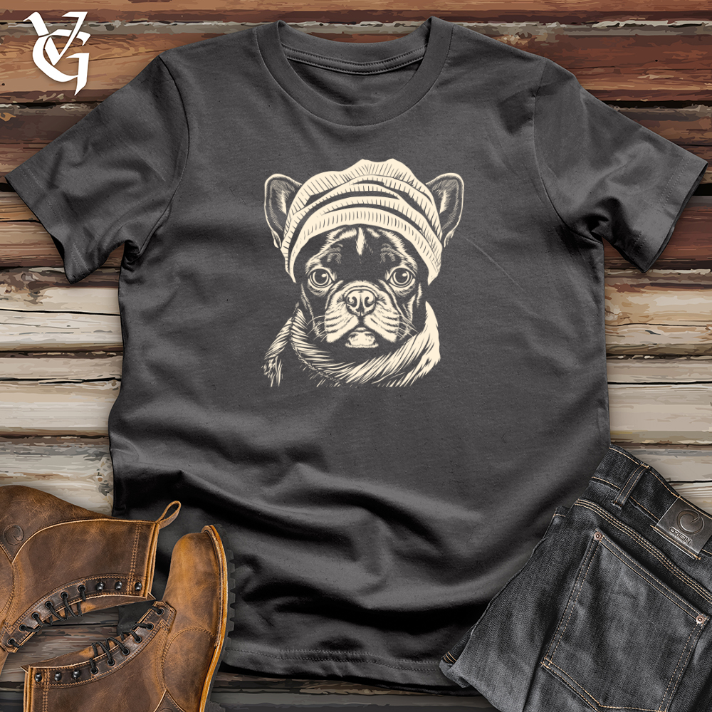 Viking Goods Vintage Beanie Frenchie Softstyle Tee Charcoal / L