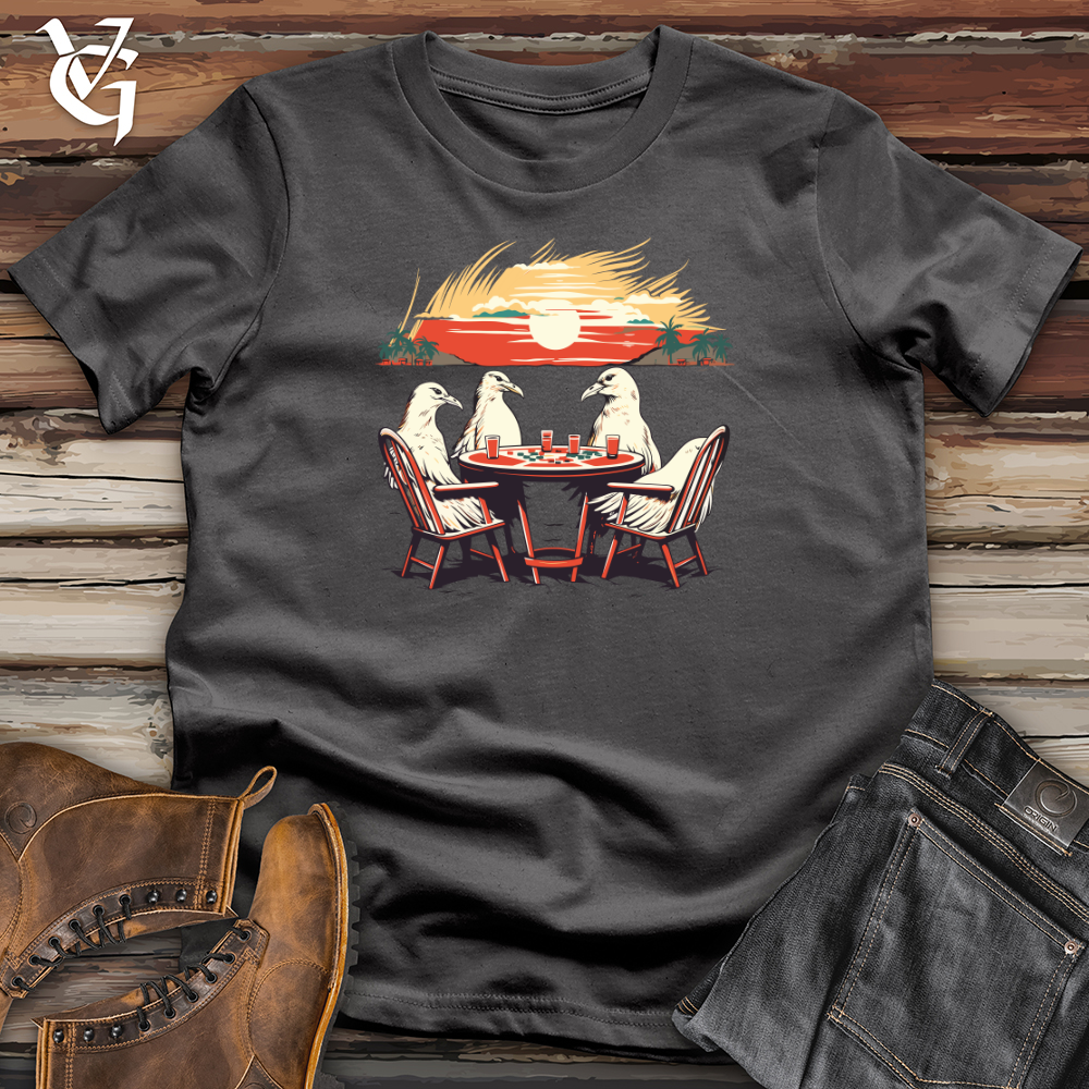 Viking Goods Vintage Poker Birds Softstyle Tee Charcoal / L