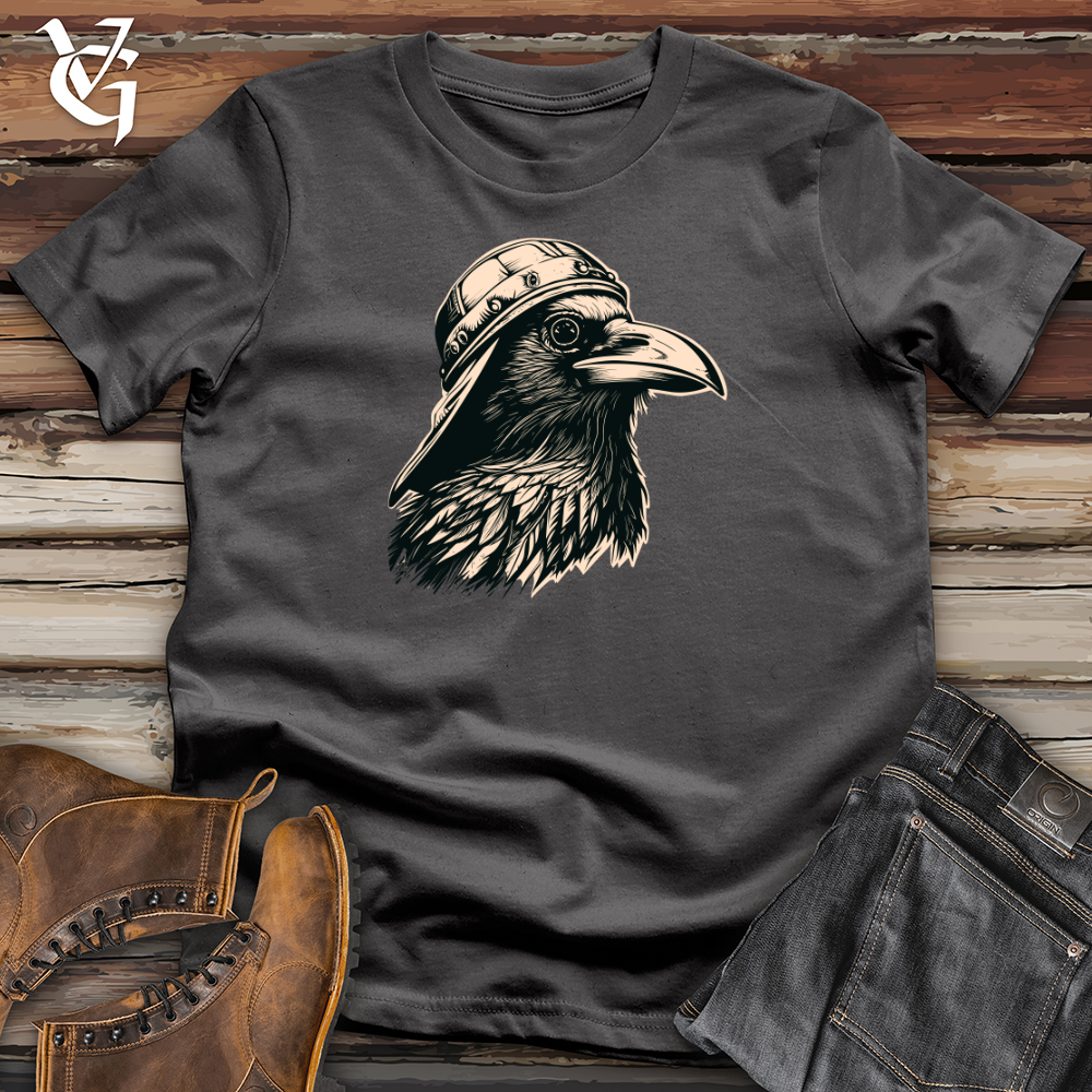 Viking Goods Vintage Raven Snapback Softstyle Tee Charcoal / L