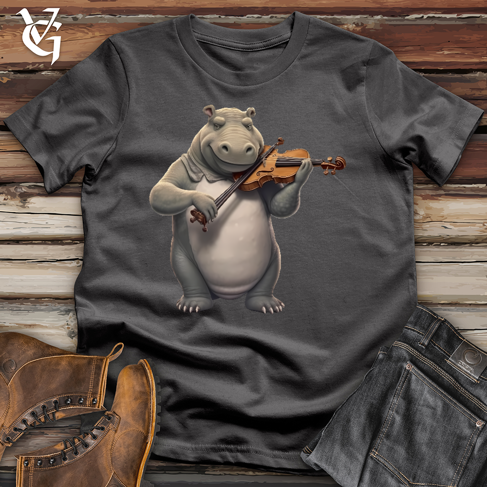 Viking Goods Violinist Hippo Softstyle Tee Charcoal / L