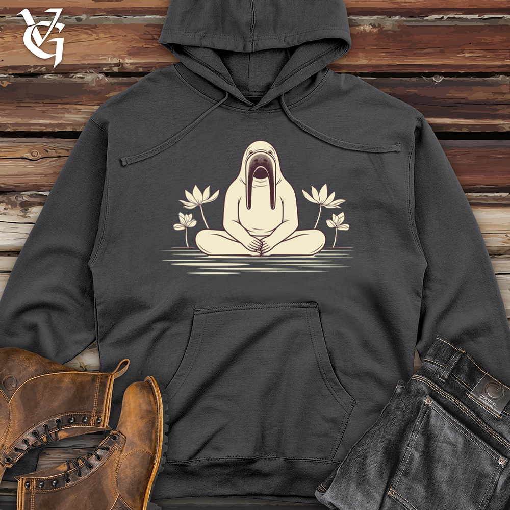 Viking Goods Walrus Zen Master Midweight Hooded Sweatshirt Charcoal / L