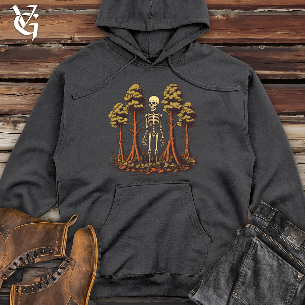 Viking Goods Whimsical Skeletal Grove Midweight Hooded Sweatshirt Charcoal / L
