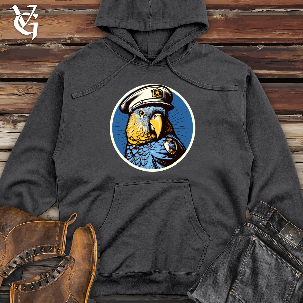 Viking Goods Winged Law Enforcer Midweight Hooded Sweatshirt Charcoal / L