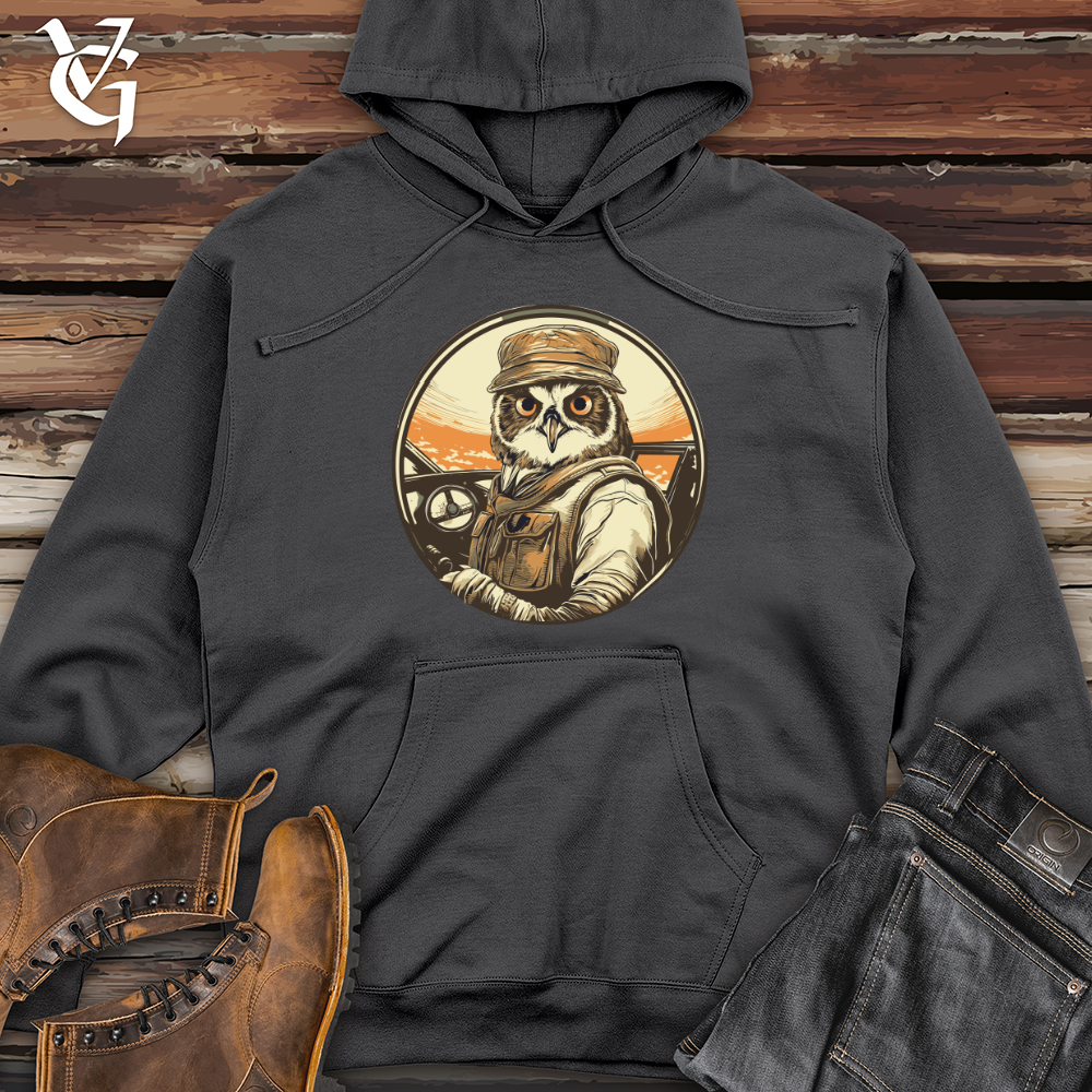 Viking Goods Wise Aviator Expedition Midweight Hooded Sweatshirt Charcoal / L