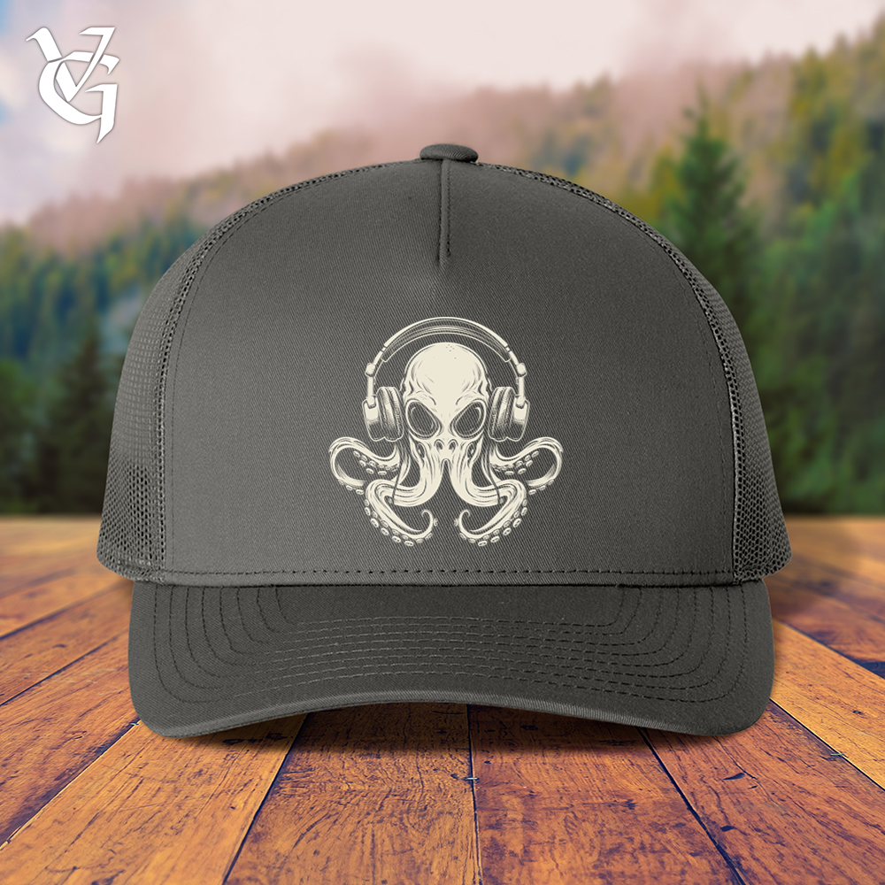 Viking Goods Octopus Jammin Trucker Cap Charcoal