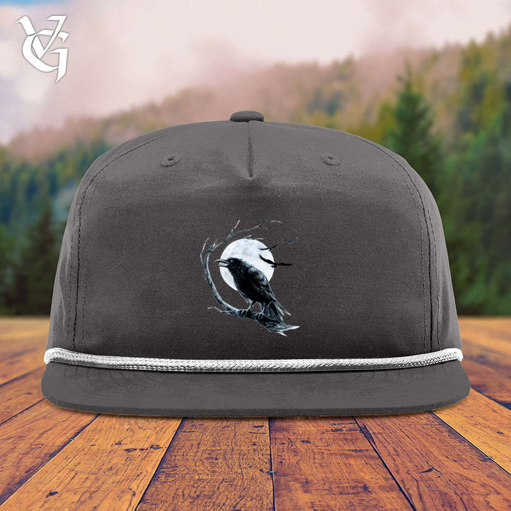 Viking Goods Cold Winter Raven Snapback Cap Charcoal/ White