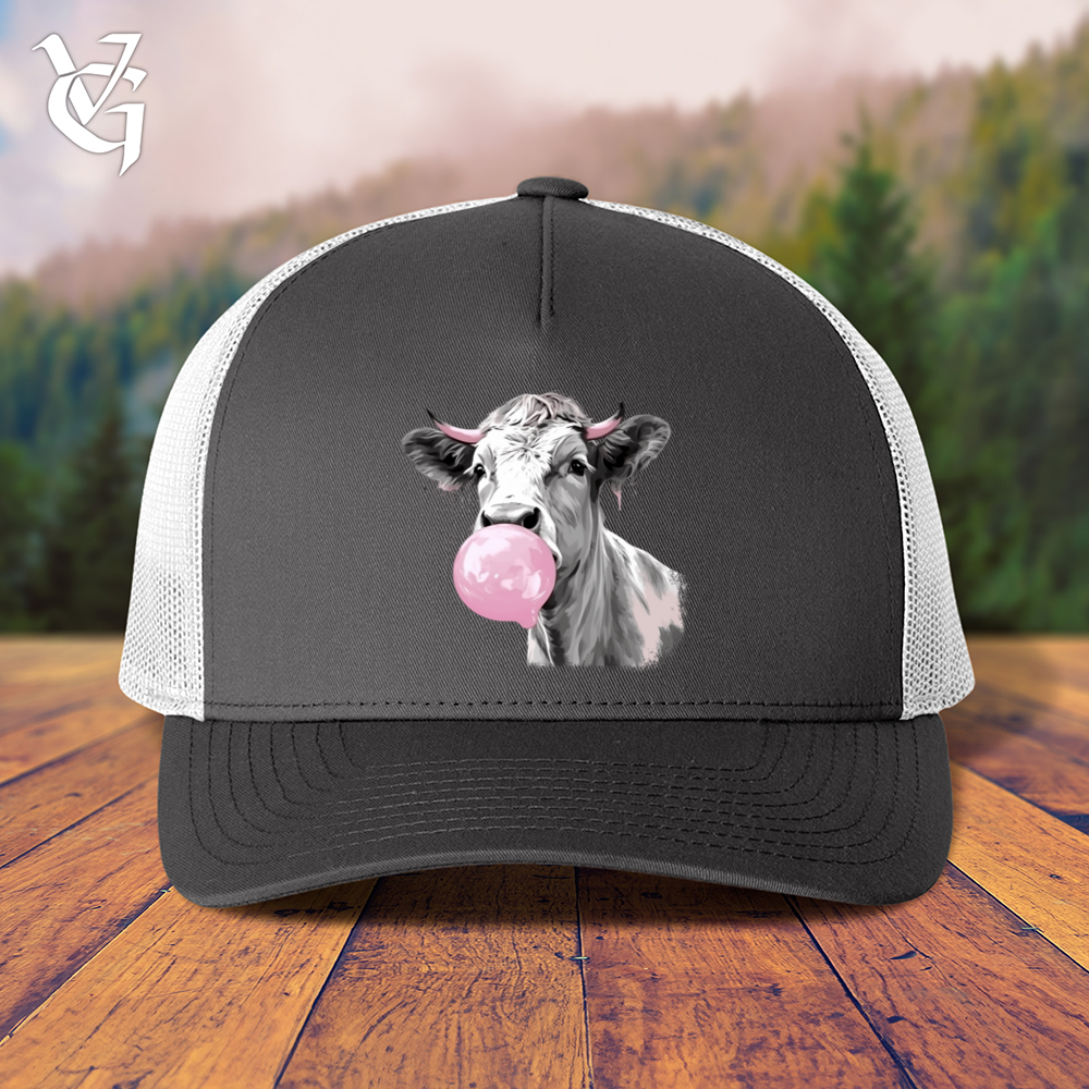 Viking Goods Cow Gum Trucker Cap Charcoal/ White