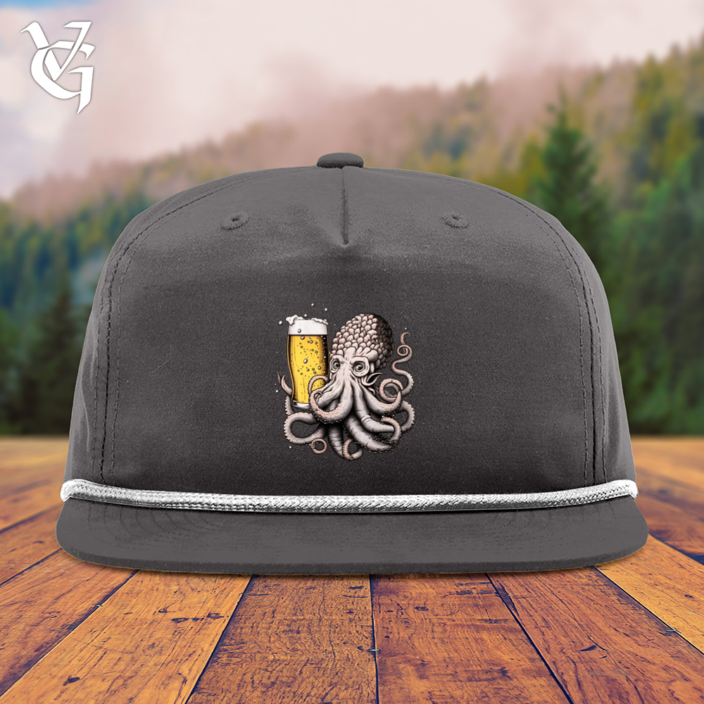 Viking Goods Hoptopus Snapback Cap Charcoal/ White