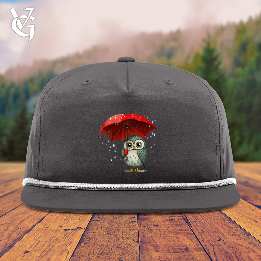 Viking Goods Owl In The Rain Snapback Cap Charcoal/ White