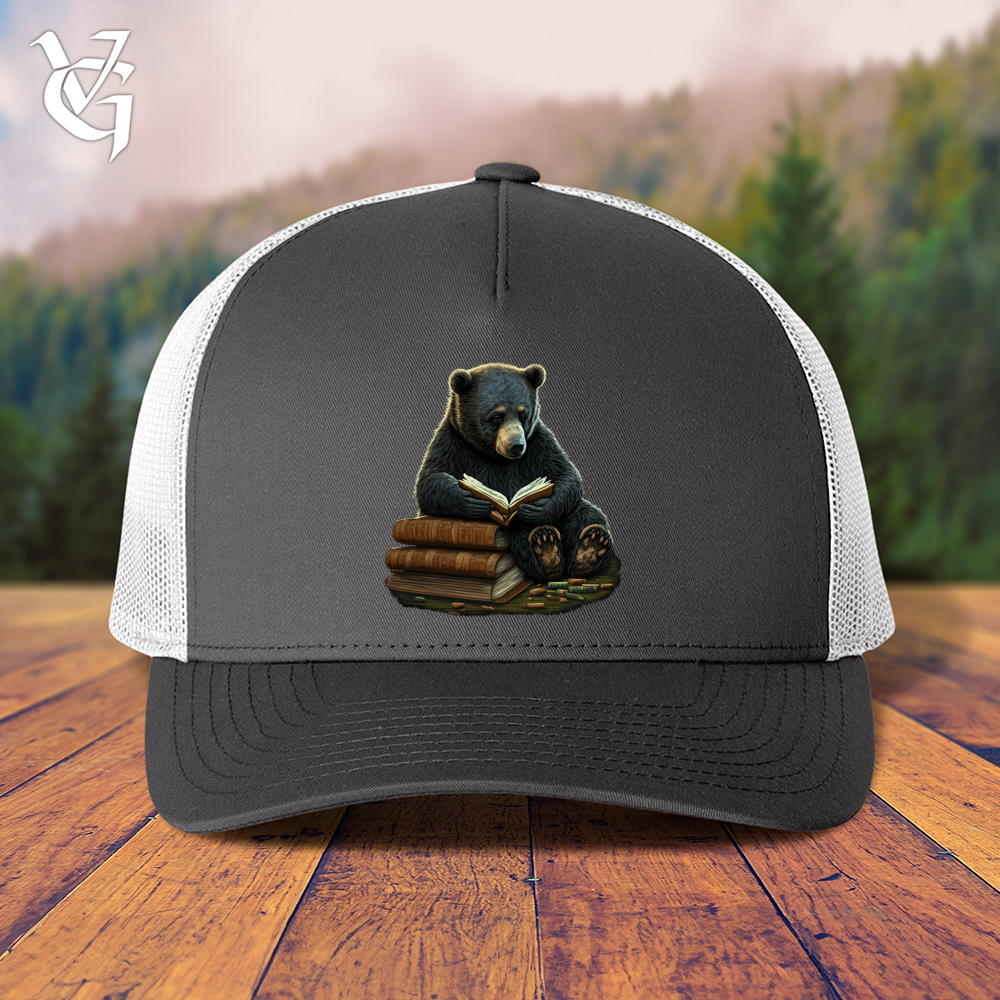 Viking Goods Studious Bear Trucker Cap Charcoal/ White
