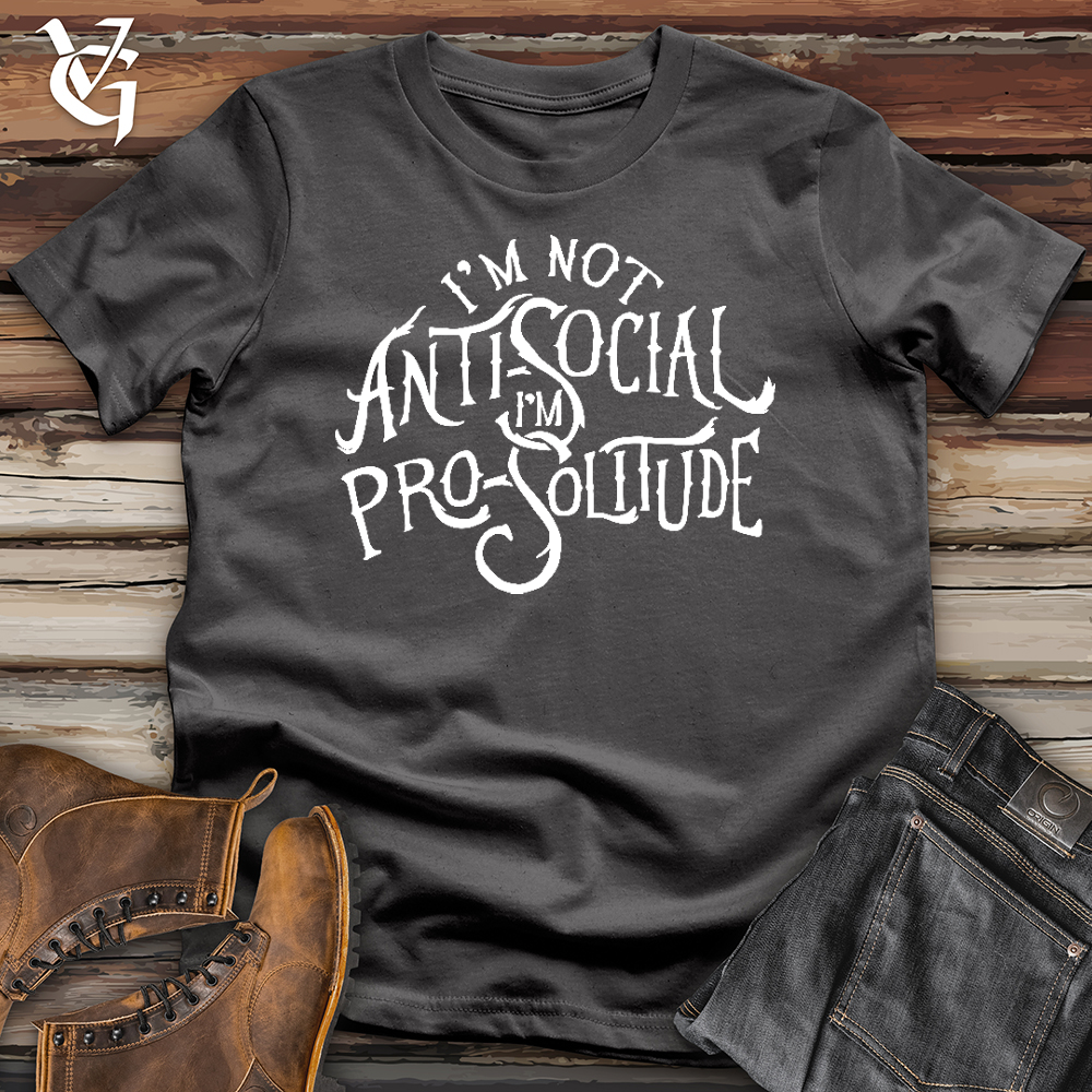 Viking Goods I'm Not Antisocial Softstyle Tee Charcoal / XS