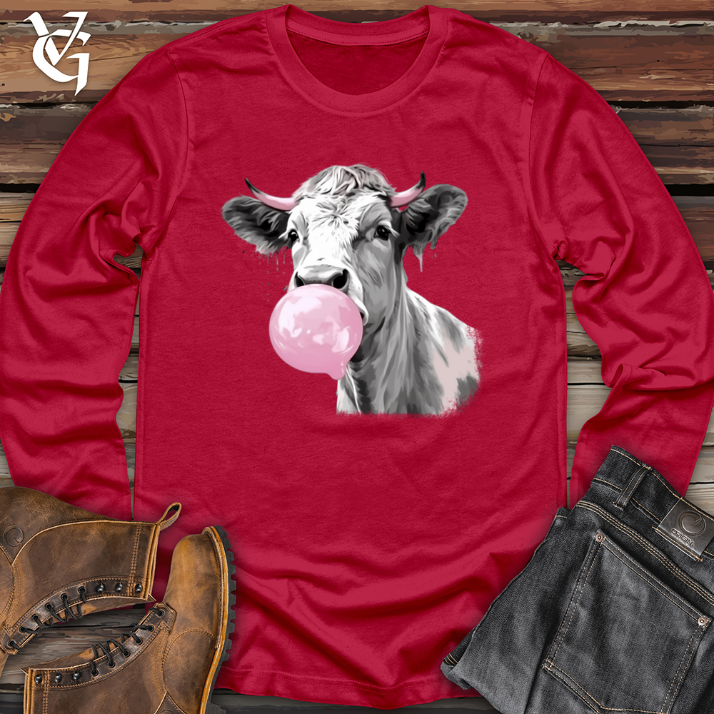 Viking Goods Cow Gum Softstyle Long Sleeve Cherry Red / L