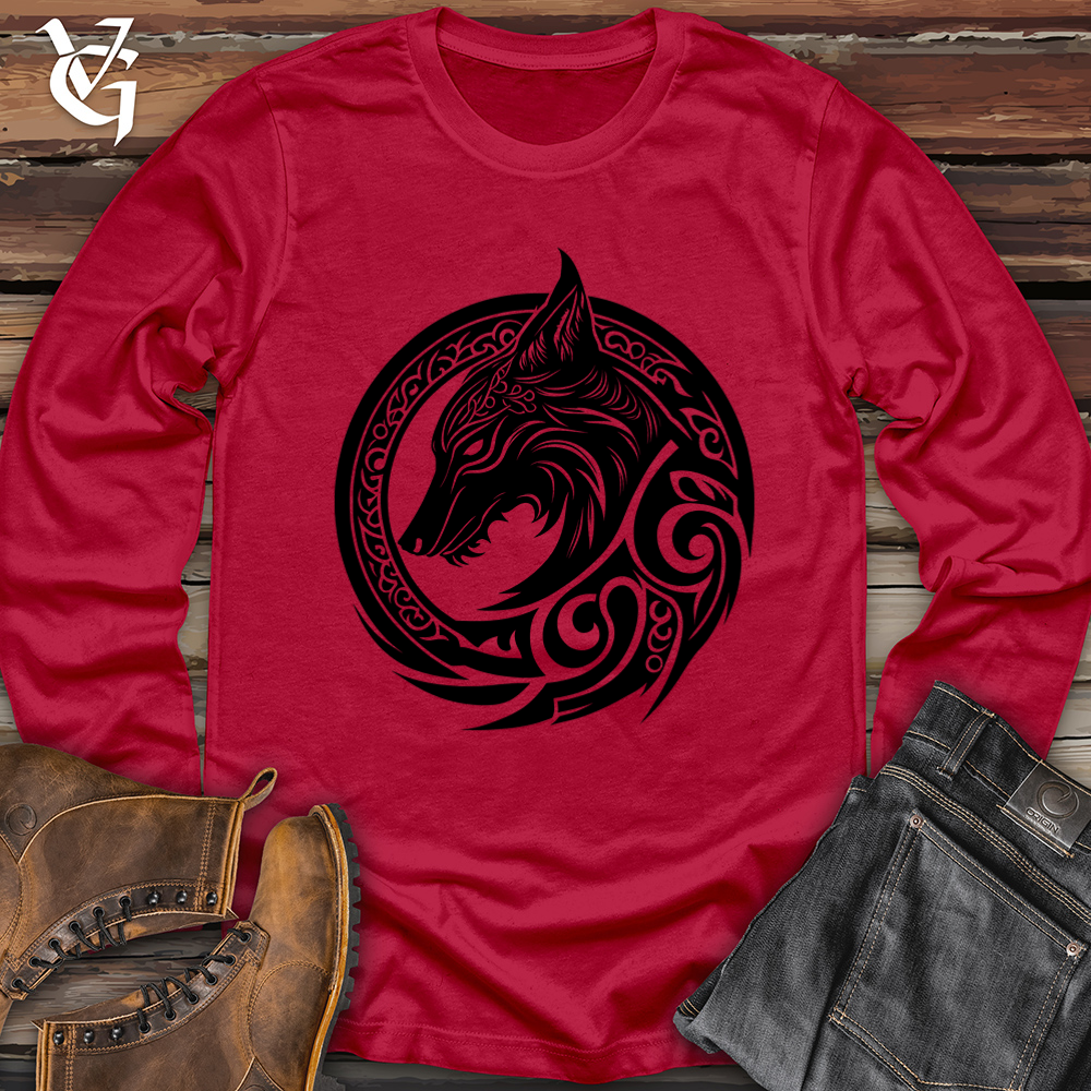 Viking Goods Master Wolf Softstyle Long Sleeve Cherry Red / L