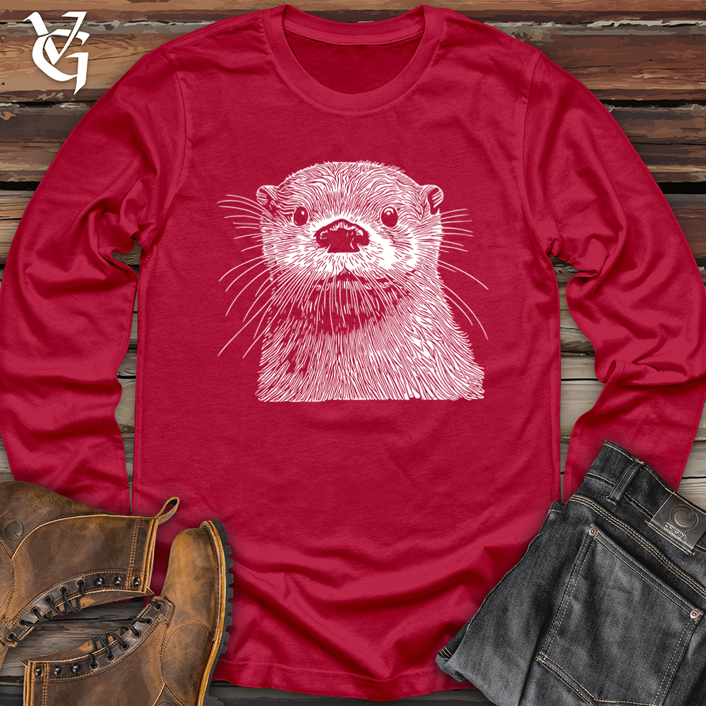 Viking Goods Otter Softstyle Long Sleeve Cherry Red / L