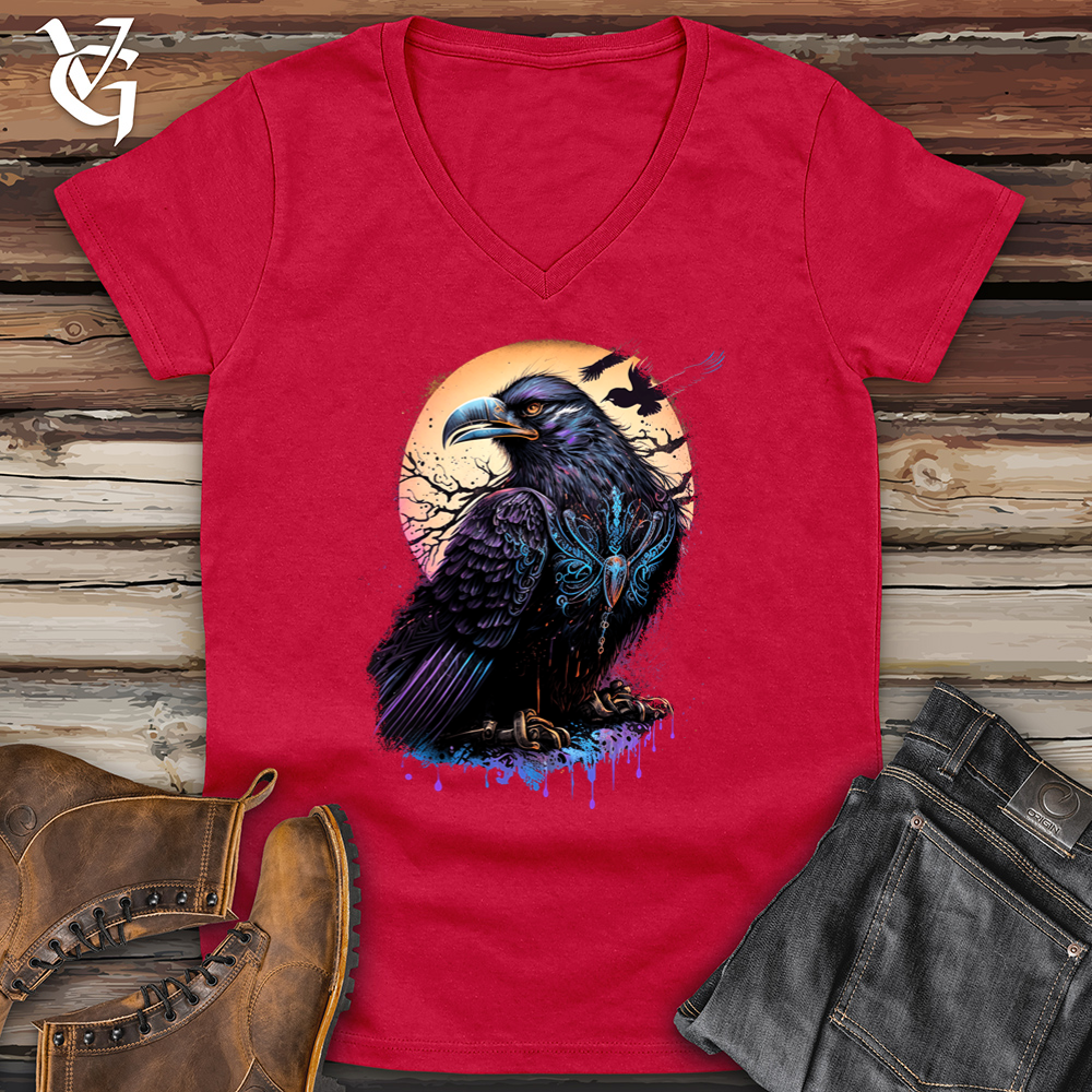 Viking Raven 02 Softstyle V-Neck