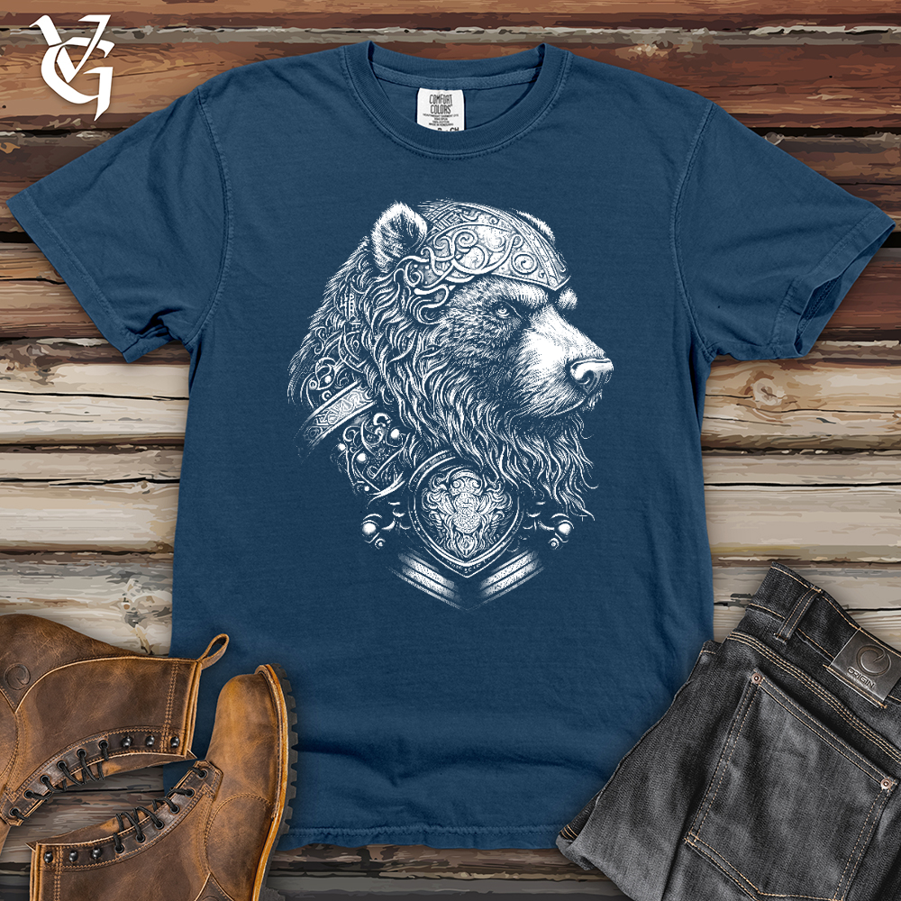 Viking Goods Handsome Celtic Bear Heavy Cotton Comfort Colors Tee China Blue / L