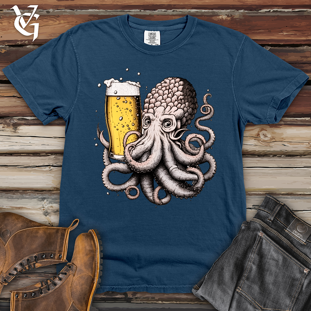Viking Goods Hoptopus Heavy Cotton Comfort Colors Tee China Blue / L